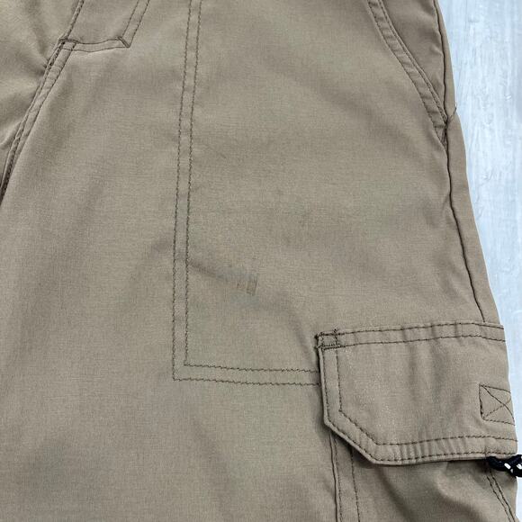 Wrangler Boys Brown Tan Lightweight Cargo Utility Hiking Outdoor Nylon Shorts 16 - Picture 4 of 12